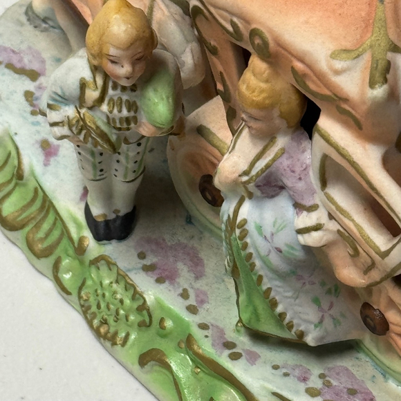 Vintage Fairyland China Horses and Carriage Figurine Made in Occupied Japan - Picture 4 of 7